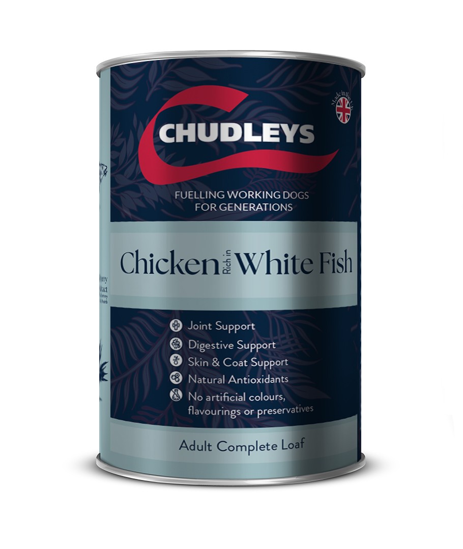 Chudleys Chudleys White Chicken Whitefish Adult Wet pet food packaging